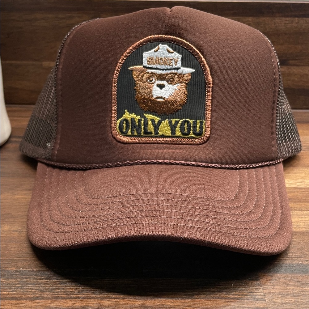 Brown Smokey Bear Trucker Hat
